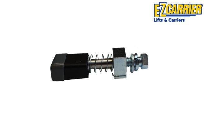 Silent locking hitch pin for class 3 vehicles